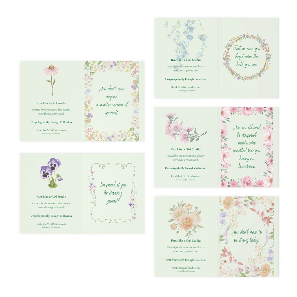 Unapologetically Enough Encouragement Card Set | 5 Cards for the Women You Love