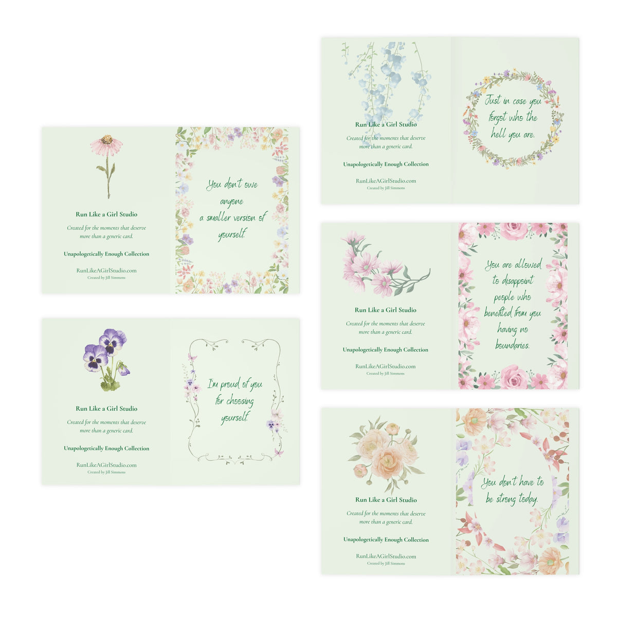 Unapologetically Enough Encouragement Card Set | 5 Cards for the Women You Love