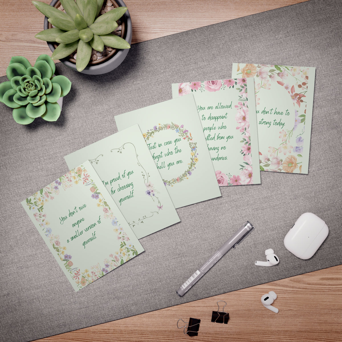Unapologetically Enough Encouragement Card Set | 5 Cards for the Women You Love