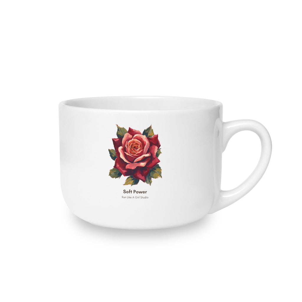 Soft Heart. Strong Boundaries. 25 oz Latte Mug | Soft Power