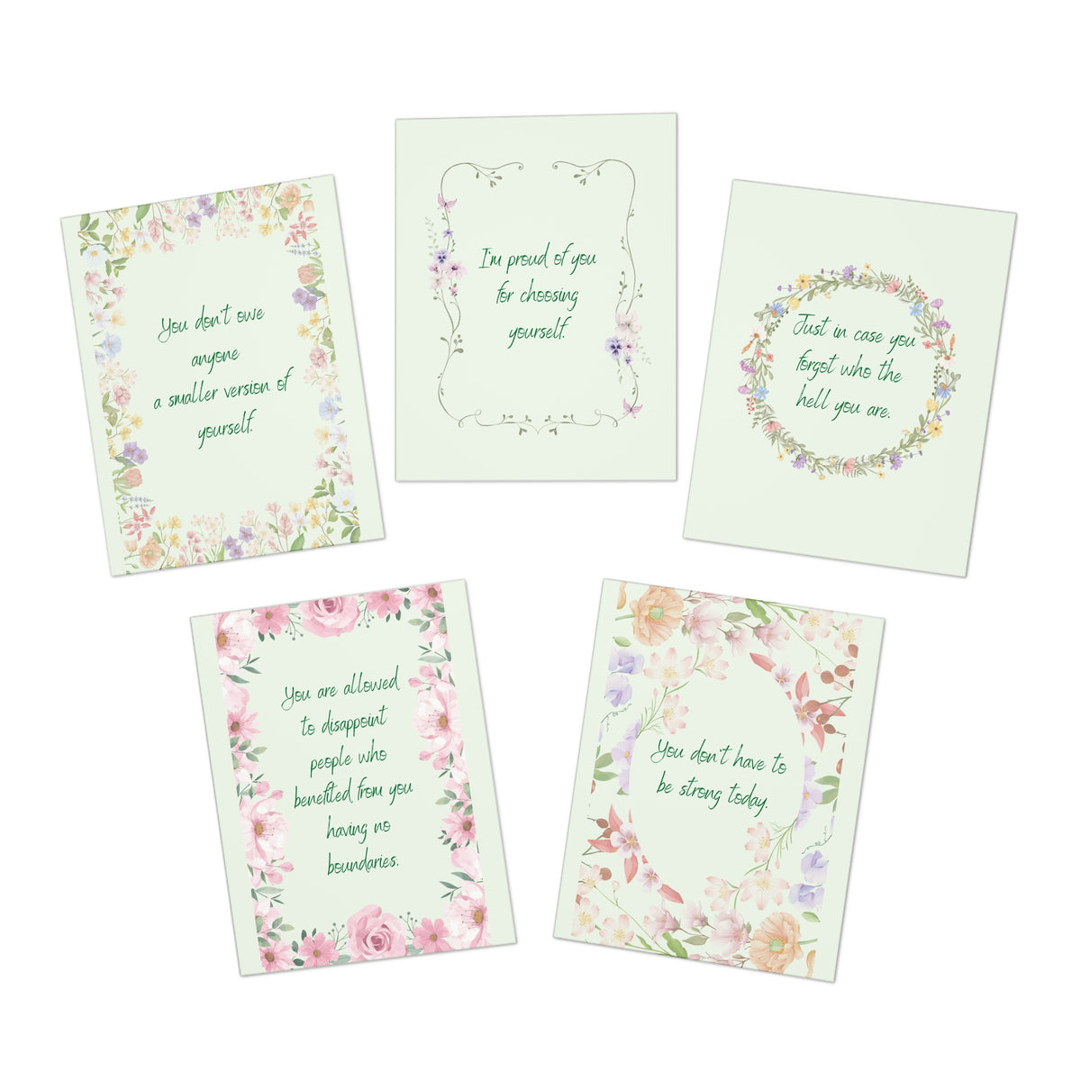 Unapologetically Enough Encouragement Card Set | 5 Cards for the Women You Love