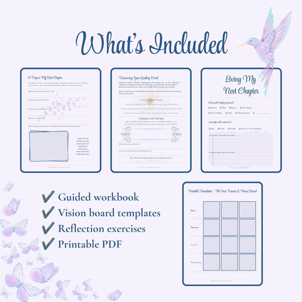Releasing With Grace | A Guided Dream Board Companion (Printable PDF)