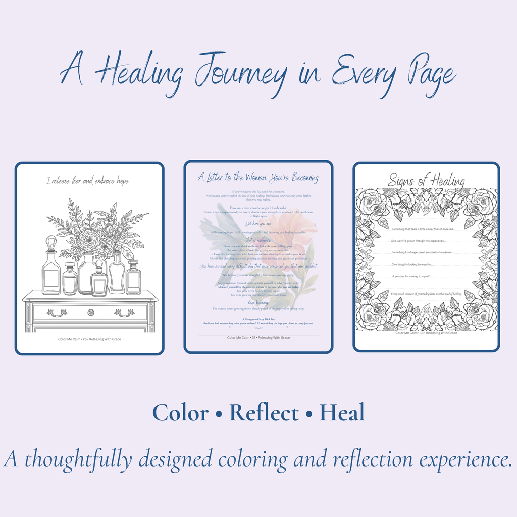 Color Me Calm: Releasing With Grace | Healing Coloring Book