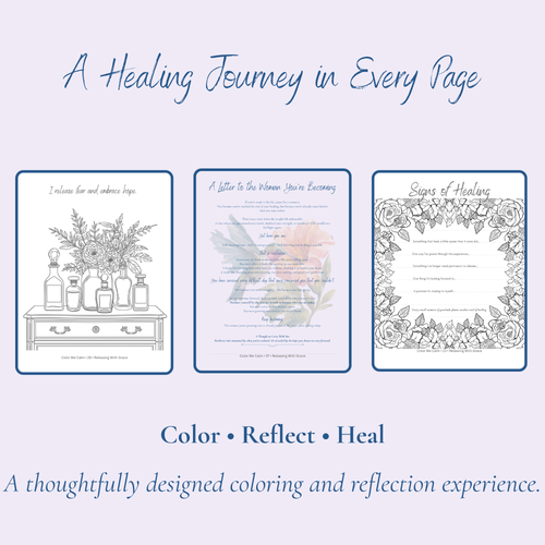 Color Me Calm: Releasing With Grace | Healing Coloring Book