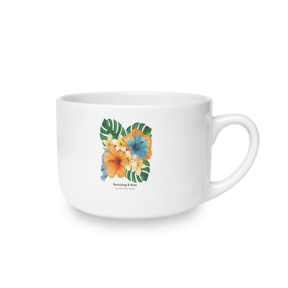 Receive. Rest. Repeat. 25 oz Latte Mug | Receiving & Rest