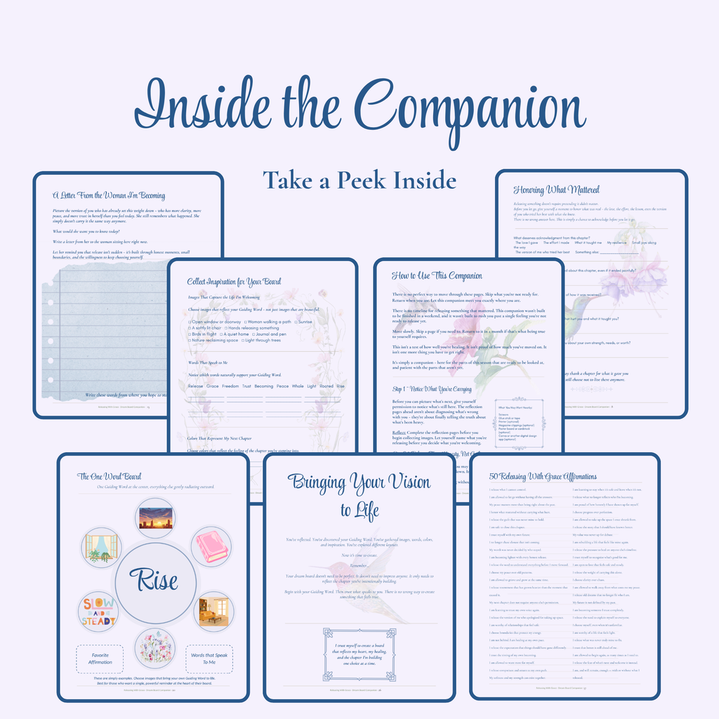 Releasing With Grace | A Guided Dream Board Companion (Printable PDF)