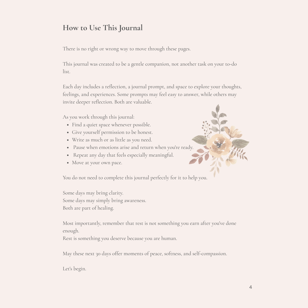 Receiving & Rest: A 30-Day Guided Journal for Nervous System Healing, Softness & Self-Trust