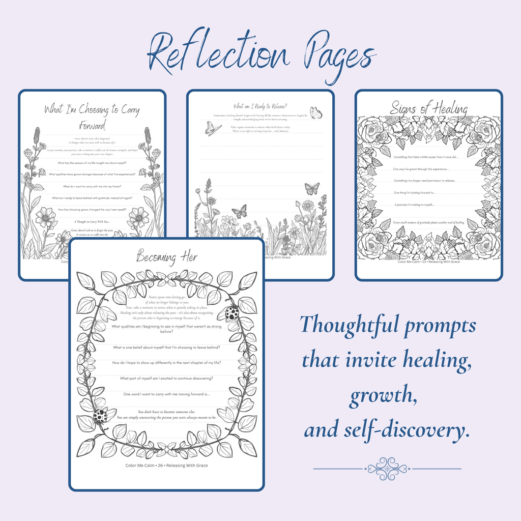 Color Me Calm: Releasing With Grace | Healing Coloring Book