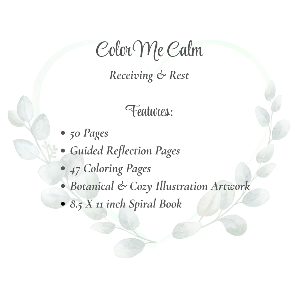 Color Me Calm: Receiving & Rest ~ A Botanical Coloring & Reflection Experience