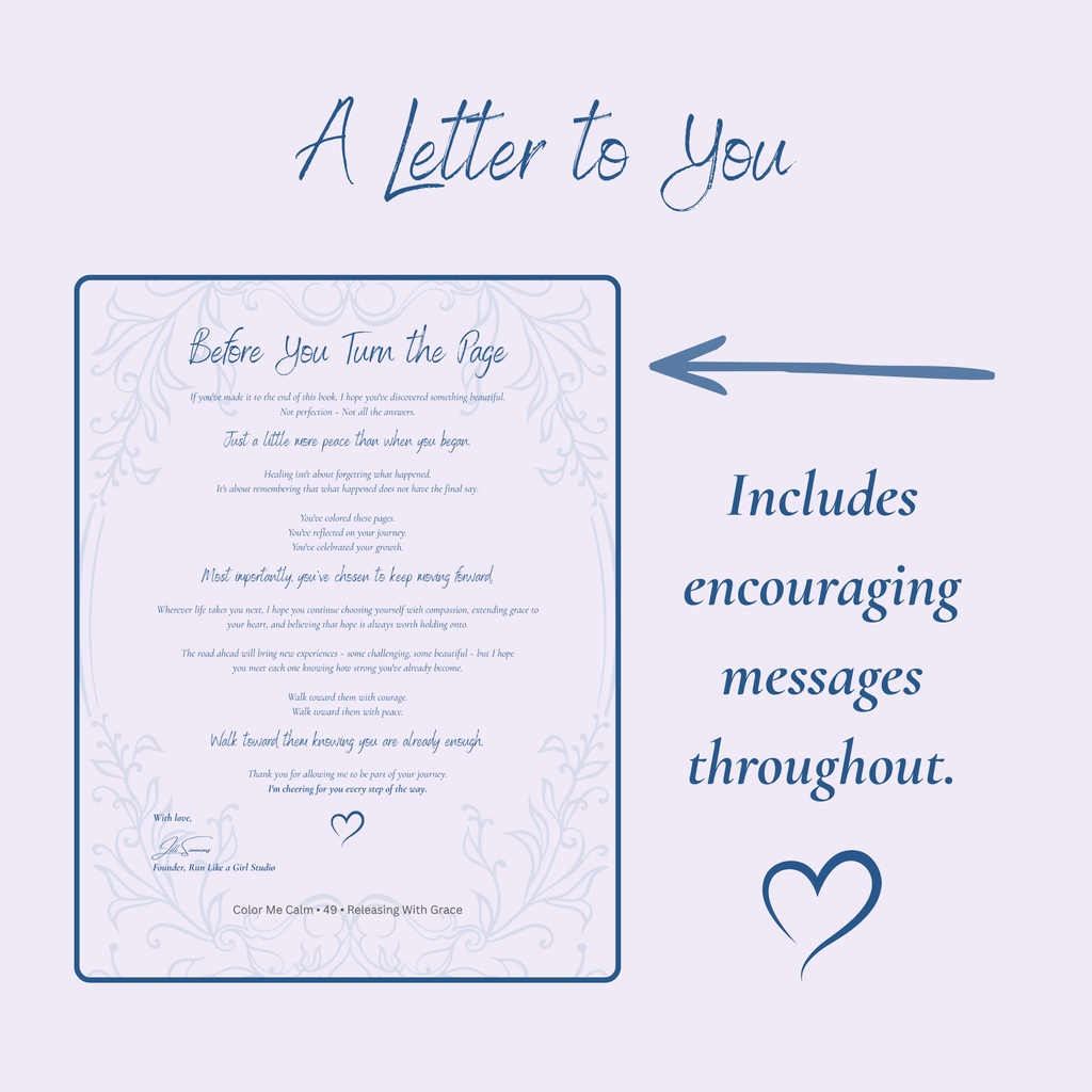 Color Me Calm: Releasing With Grace | Healing Coloring Book