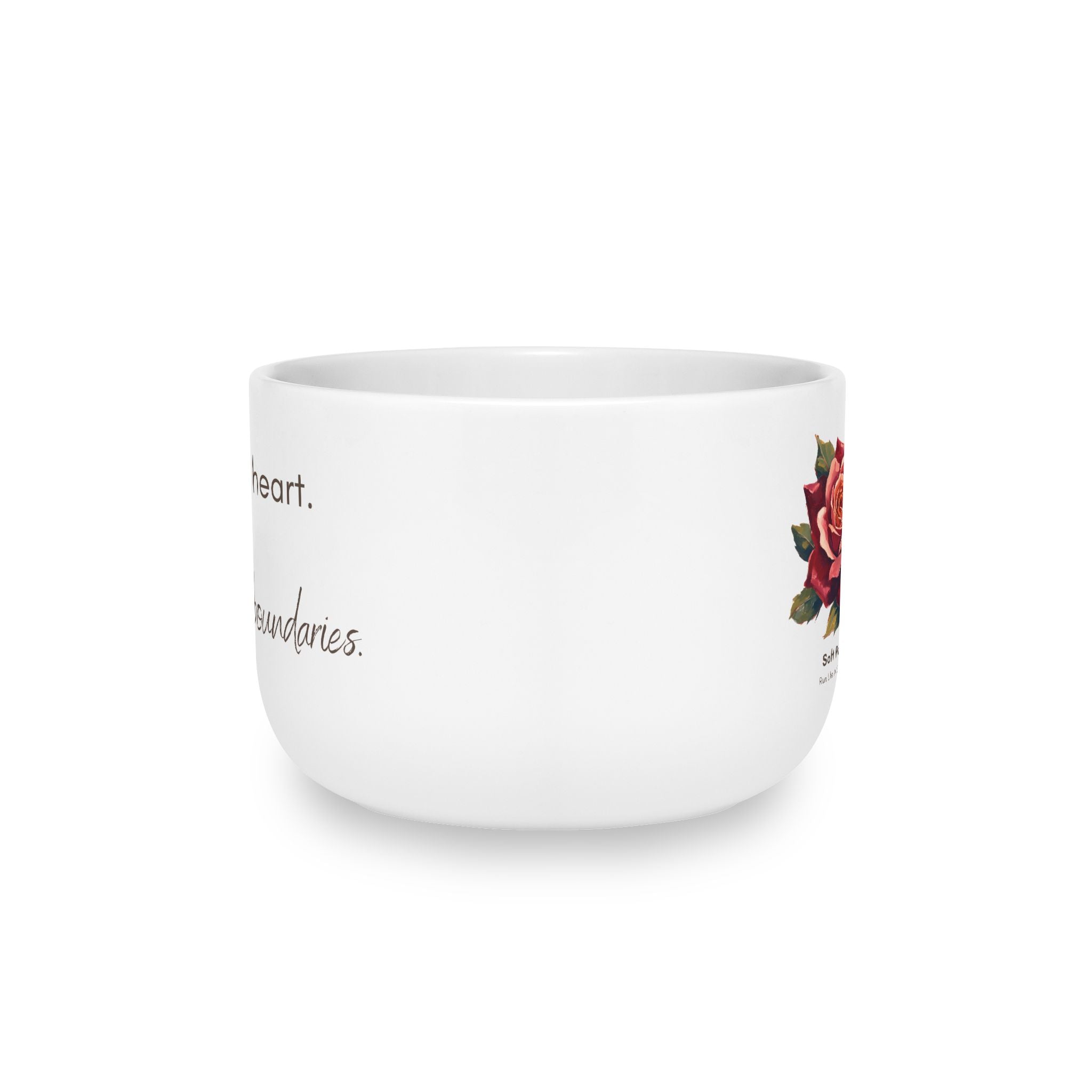 Soft Heart. Strong Boundaries. 25 oz Latte Mug | Soft Power