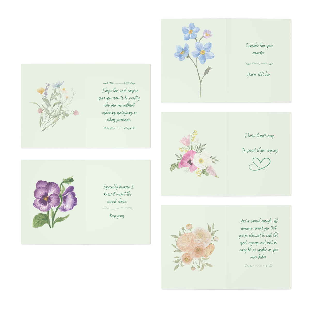 Unapologetically Enough Encouragement Card Set | 5 Cards for the Women You Love
