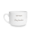 Soft Heart. Strong Boundaries. 25 oz Latte Mug | Soft Power