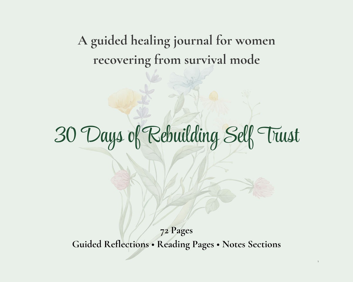 Unapologetically Enough | 30-Day Self-Trust Journal for Women