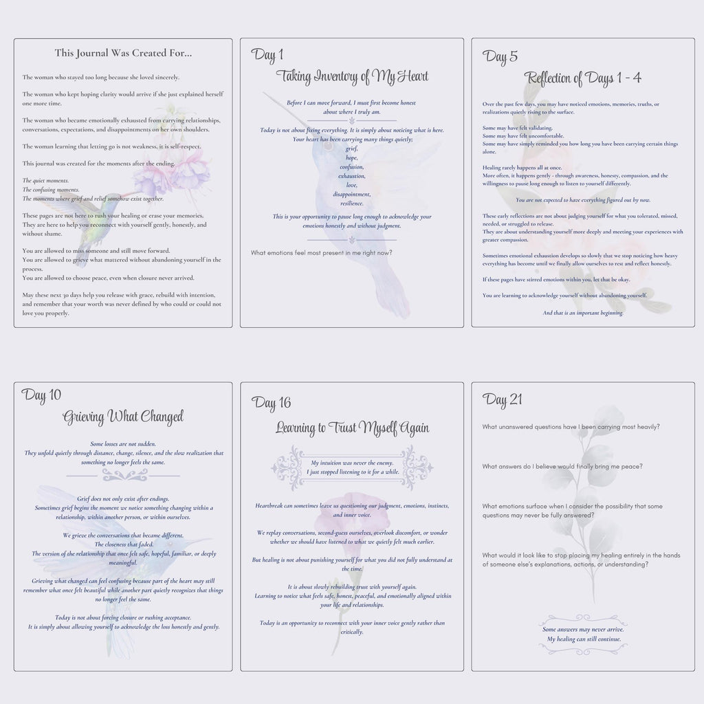 Releasing With Grace | 30-Day Healing Journal