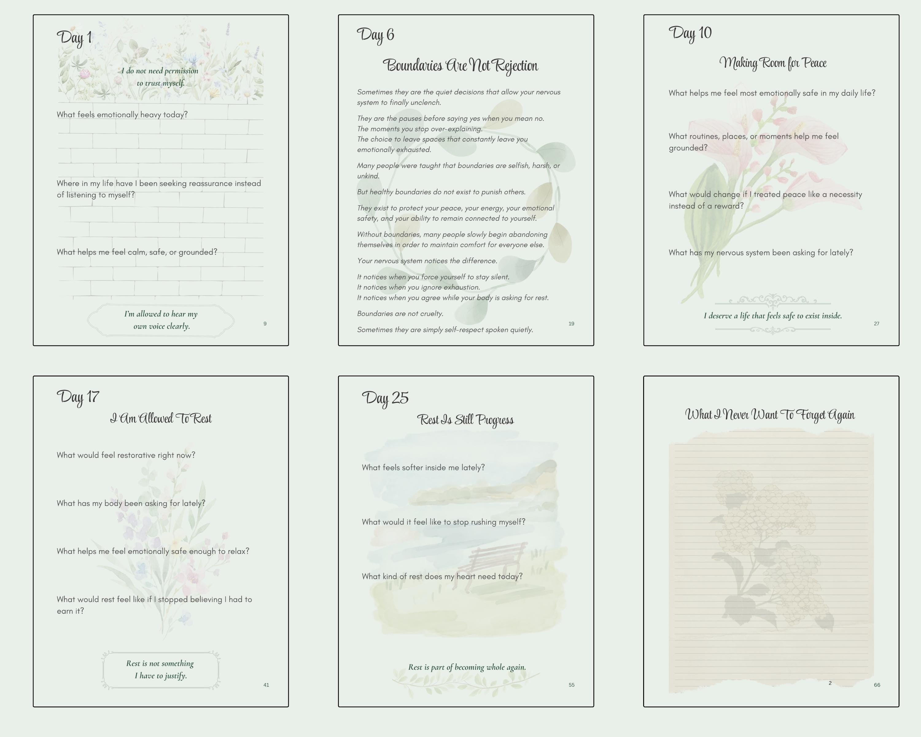 Unapologetically Enough | 30-Day Self-Trust Journal for Women
