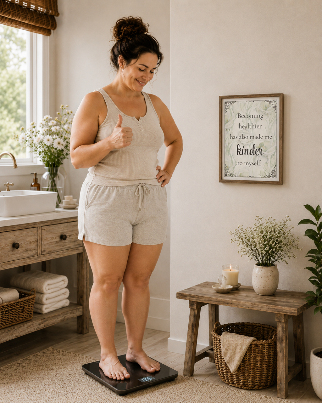 Becoming Her | Weight Loss & Self-Trust Affirmation Cards Motivation | Digital Download