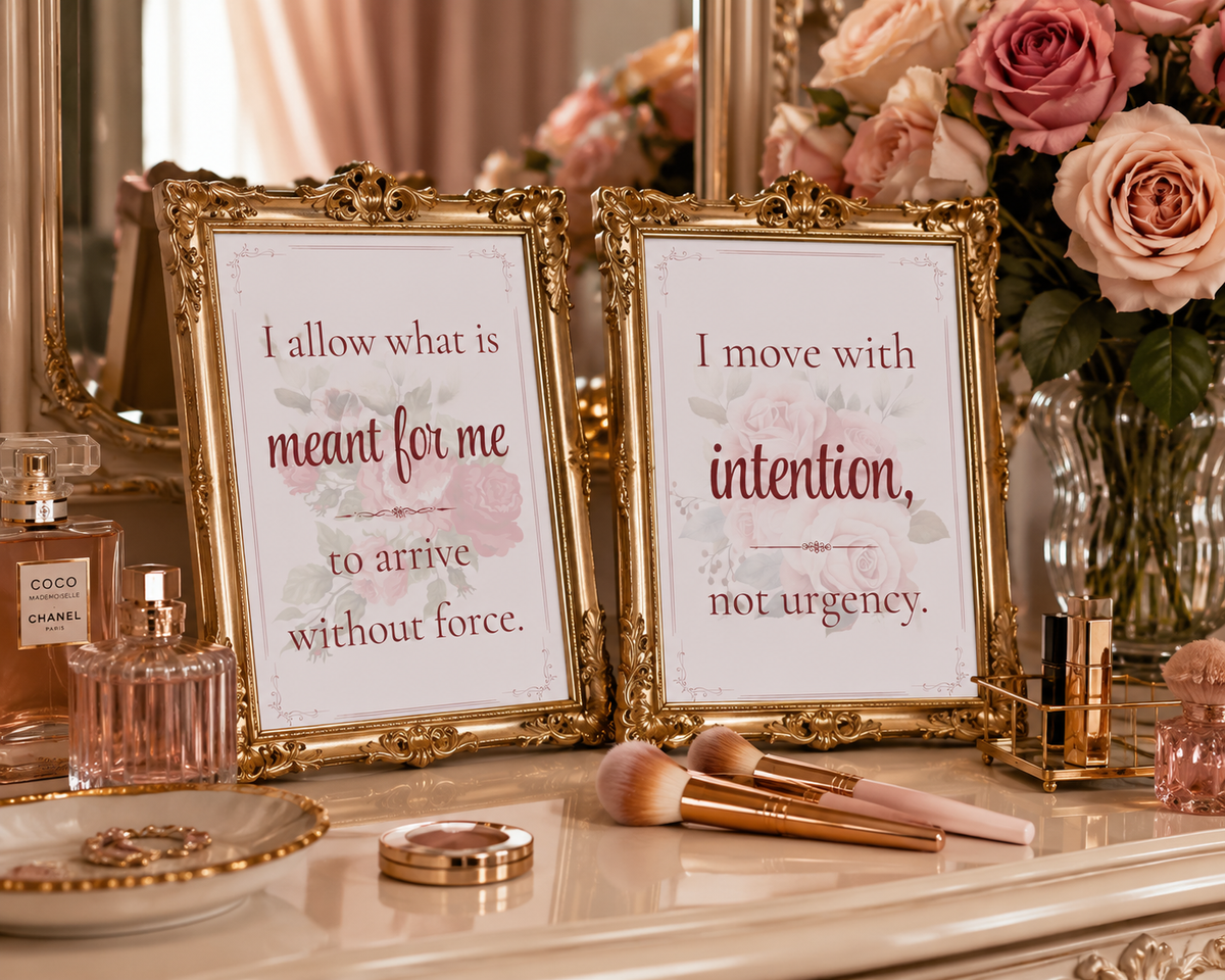 Soft Power – 5×7 Jumbo Affirmation Card Set | 7 Matte Cards for Self-Trust, Boundaries & Inner Peace